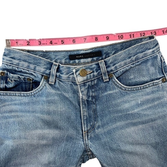 Vintage Rare Y2K Marc Jacobs Blue Denim Jeans Size 4 - Picture 2 of 10